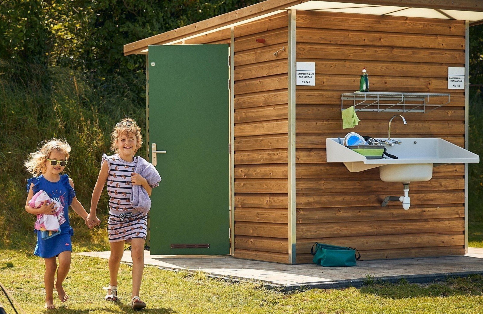 Camping met priv&eacute; sanitair in Brabant