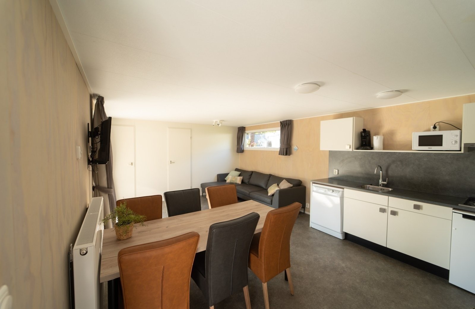 Woodchalet woonkamerkeuken